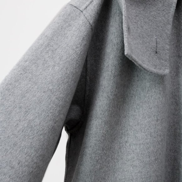 Sofie D’Hoore Candia Light Grey Hooded Coat - Picture 6 of 14